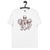Vintage Style 70s Elton John Mono Line Art Sketch - Premium Printed Unisex organic cotton t-shirt (deep red print)