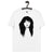 凯特布什复古风格波普艺术绘画 - 高级印花男女通用柔软有机棉 T 恤 - 黑色印花