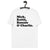 Mick, Keith, Ronnie & Charlie - Band Member Names - Premium Printed Unisex organic cotton t-shirt - black text