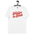 Festive as F ck 70's Style Premium Printed Unisex organic cotton t-shirt - red print