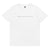 Well, My Boyfriend's In A Band - Premium Lana Lyric Embroidered Unisex organic cotton t-shirt - White thread