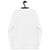 All You Need Is Love Retro 70's Style Premium Embroidered Unisex organic cotton raglan sweatshirt - Black / White embroidery