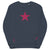 Bowie Inspired 'Starman' Embroidered Sweatshirt With Sleeve Lyric Embroidery - Unisex organic sweatshirt - Pink Thread