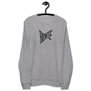 Bowie Fame Era - Premium Embroidered Unisex organic sweatshirt - Black Thread