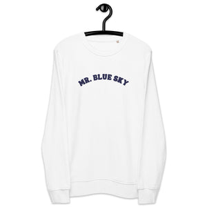 MR BLUE SKY Embroidered Vintage Style Unisex Organic Cotton Sweatshirt