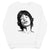 Mick Jagger Vintage Style Pop Art Drawing - Premium Printed Unisex Soft Organic Cotton Sweatshirt - black print
