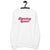 Dancing Queen Vintage Style Typography Premium Embroidered Unisex organic sweatshirt - Pink Thread