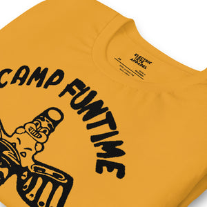 Vintage Style Debbie Harry Blondie Inspired Premium Printed 'Camp Funtime' Unisex 1970s style t-shirt