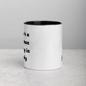 THERE'S A STARMAN WAITING IN THE SKY Printed Mug with Optional Inside Colour