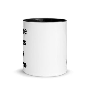 THERE GOES MY HERO Printed Mug with inside colour options