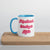 I'D RATHER BE LISTENING TO KYLIE Printed Retro Mug - Pink / Red Font