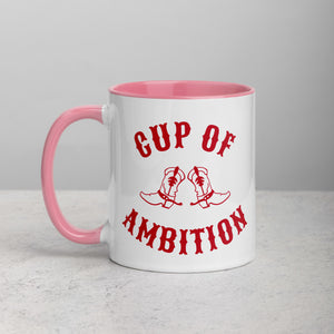 Cup Of Ambition Printed 11oz Mug (red)