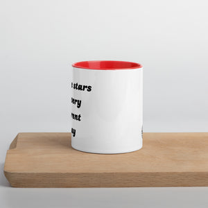 AND THE STARS LOOK VERY DIFFERENT TODAY Printed Mug with optional inside colour