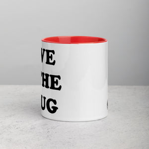 LOVE IS THE DRUG Printed Mug with optional colour inside