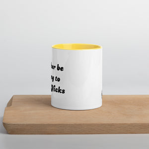 I'D RATHER BE LISTENING TO STEVIE NICKS Printed Mug with optional inside colour