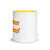 SEAMSTRESS FOR THE BAND Retro Printed Mug - Red / Yellow Font with optional inside colour