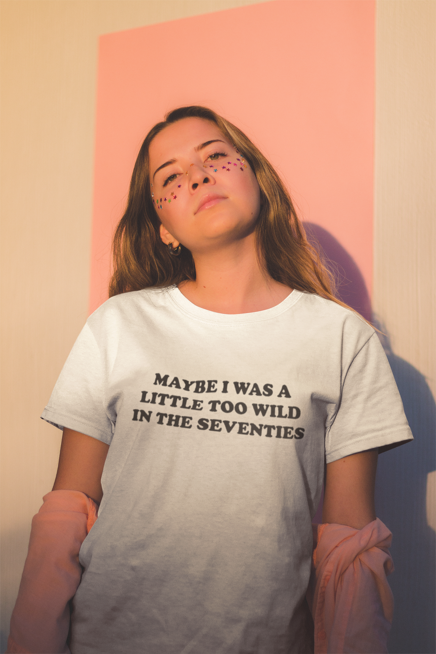 Maybe I Was A Little Too Wild In The Seventies Embroidered Unisex organic cotton t-shirt