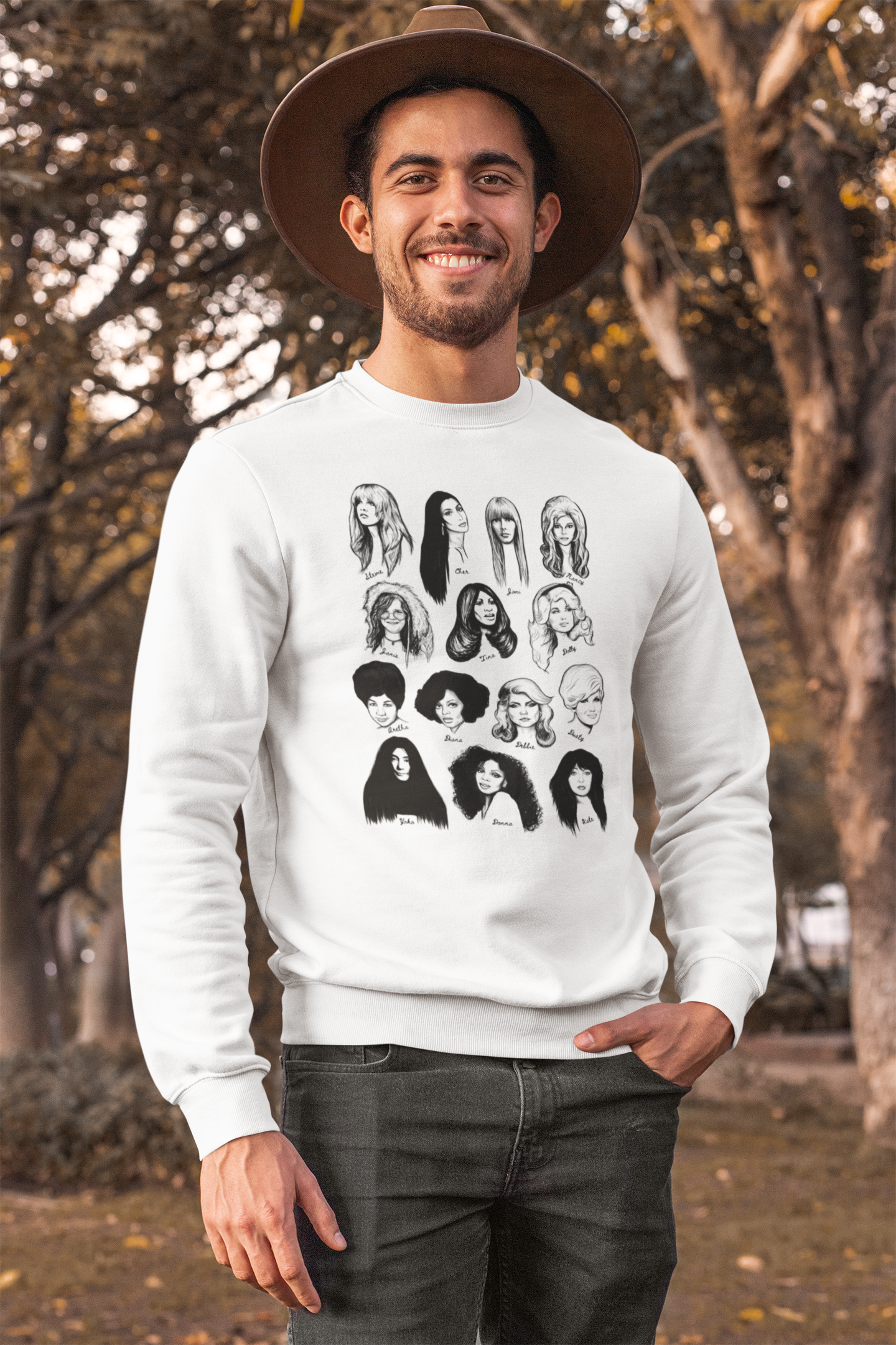 Women In Music Printed Unisex organic sweatshirt