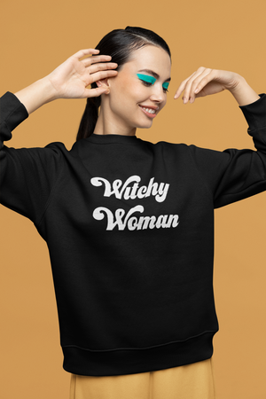 Witchy Woman Embroidered Unisex organic sweatshirt