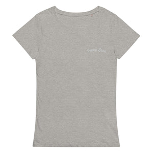 PENNY LANE Embroidered Women’s Fitted Organic Cotton T-shirt