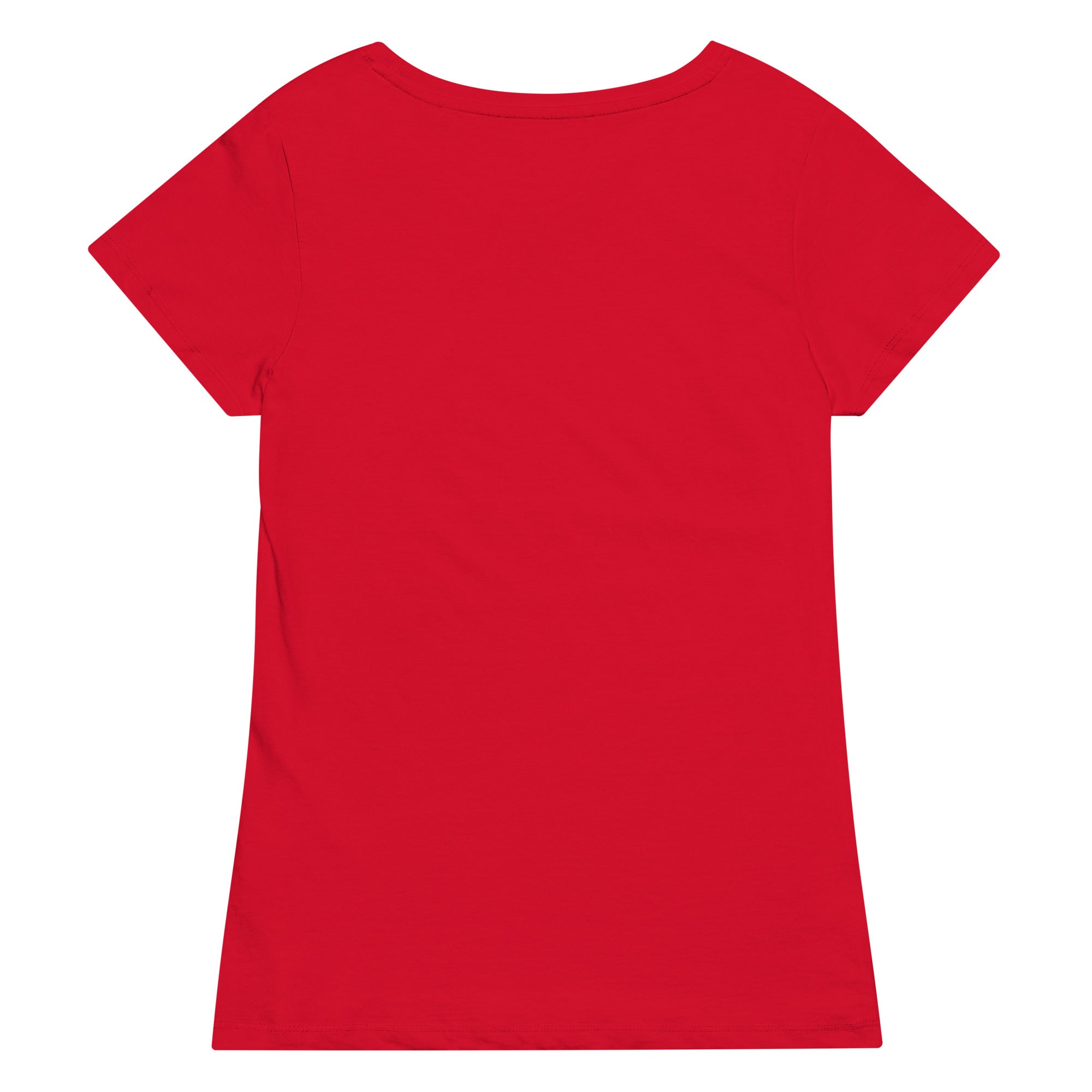 Vintage Style 70s Elton John Mono Line Art Sketch - Premium Printed Unisex organic cotton women's fitted t-shirt (deep red print)