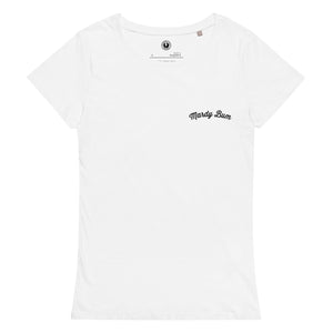 MARDY BUM Left Chest Embroidered Women's Fitted Organic T-shirt (more colours)