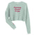 HOPELESSLY DEVOTED TO YOU Embroidered Women's Crop Sweatshirt - Pink Text