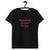 HOPELESSLY DEVOTED TO YOU Embroidered Women's fitted organic t-shirt - pink text
