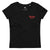Dancing Queen Left Chest Premium Embroidered Women's fitted organic t-shirt - red thread