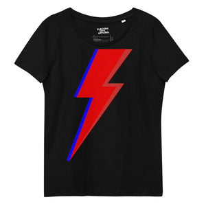 70s Vintage Bowie Glam Bowie Bolt Premium Printed Women's fitted organic cotton t-shirt