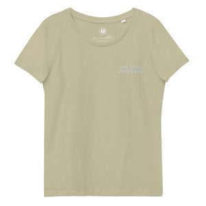 Not Your Nepo Baby - Camiseta orgánica ajustada para mujer bordada en el pecho izquierdo
