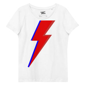 70s Vintage Bowie Glam Bowie Bolt Premium Printed Women's fitted organic cotton t-shirt