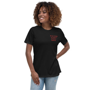 All You Dreams Are Made Embroidered Women's Relaxed T-Shirt - Inspired by Oasis, Talk Tonight Lyrics