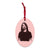 Dave Grohl Pop Art Vintage Style Printed Wooden Christmas Tree Holiday Ornaments - Pink / Leopard.