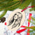70's Stevie Nicks Line Art Premium Printed Vintage Style Wooden Christmas Tree Holiday Ornament - Starry Night