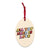 All You Need Is Love 70's Multicoloured Premium Printed Wooden Christmas Tree Holiday ornament