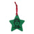 90's Wonderwall Liam Gallagher Vintage Style Pop Art Sketch Printed Wooden Christmas Tree Holiday Ornament - Green / Retro sunburst print