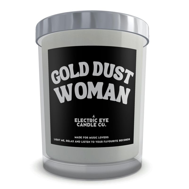 Boxed 'Gold Dust Woman' Natural Soy Wax Candle Set in Glass - 50 hour burn time