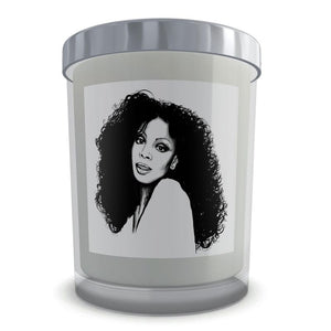 Boxed 1970s Donna Summer Natural Wax Candle Set in Glass (50 hour)