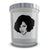 Boxed 1970s Diana Ross Line Art Natural Candle Set in Glass (50 hour)
