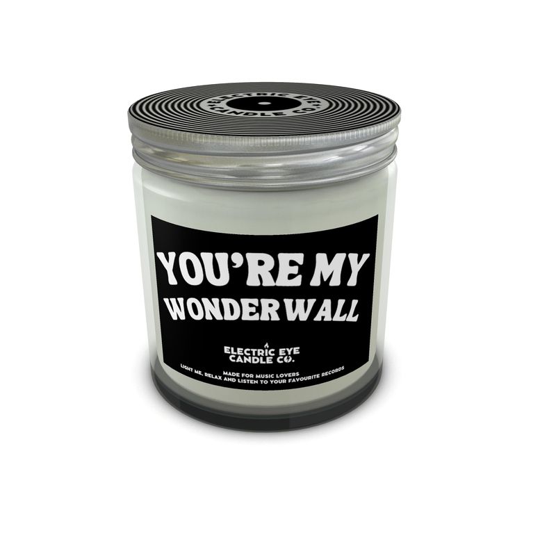 Juego de velas de cera de soja natural en tarro 'You're My Wonderwall' (2 tamaños)