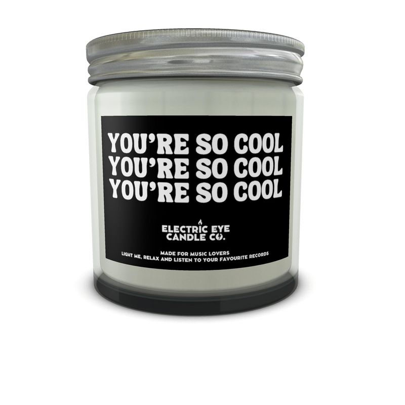 Juego de velas de cera de soja natural 'You're So Cool, You're So Cool, You're So Cool' en frasco (disponible en 250 ml y 120 ml)