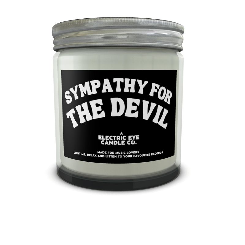 'Sympathy For The Devil' Natural Soy Wax Candle Set in Jar (available in 250ml & 120ml)