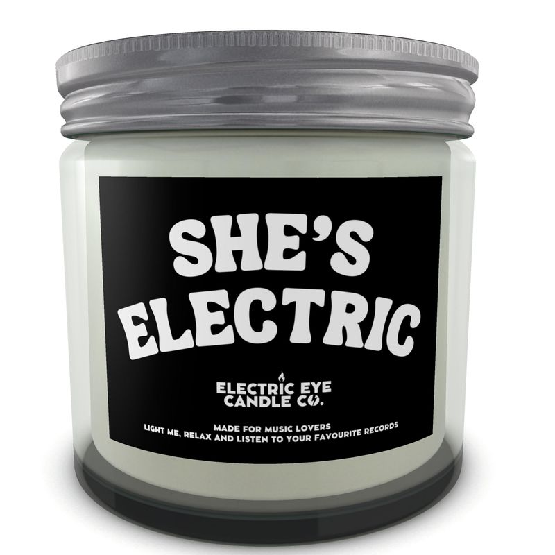 “SHE'S ELECTRIC”罐装天然大豆蜡蜡烛套装（250ML 和 120ML） 