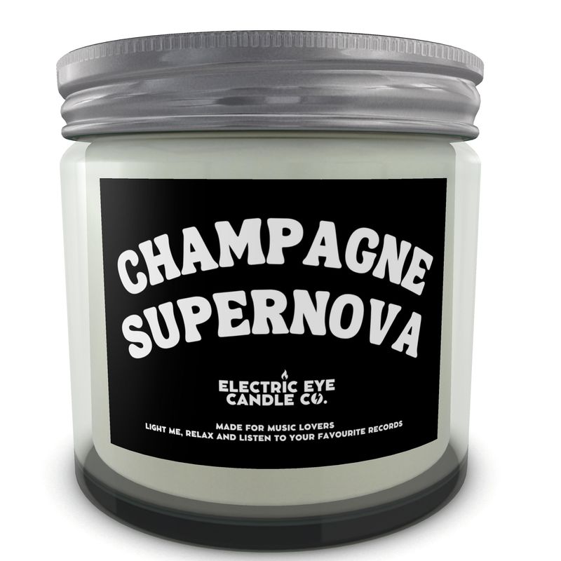“CHAMPAGNE SUPERNOVA”罐装天然大豆蜡蜡烛套装（250 毫升和 120 毫升） 