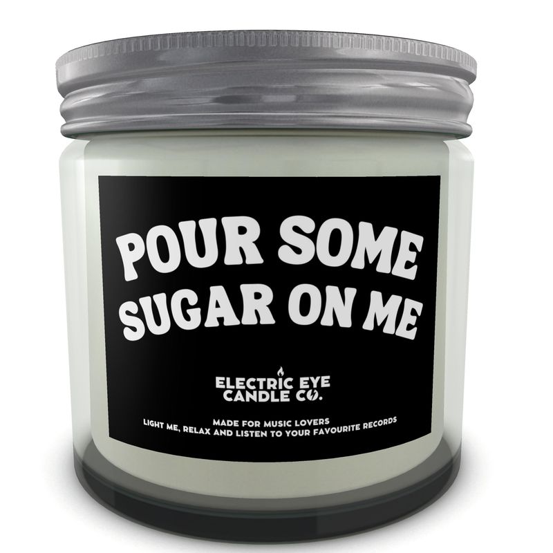 'POUR SOME SUGAR ON ME' Natural Soy Wax Candle Set in Jar (250ml & 120ml)