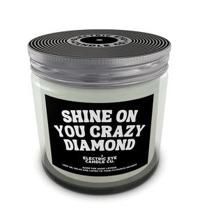 'SHINE ON YOU CRAZY DIAMOND' Natural Soy Wax Candle Set in Jar (250ml & 120ml)