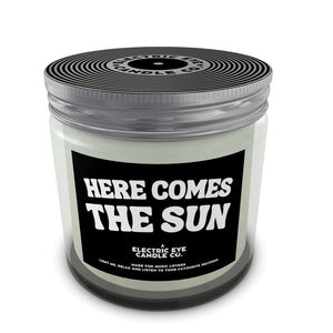'HERE COMES THE SUN' Natural Soy Wax Candle Set in Jar (250ml & 120ml)