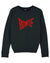 'BOWIE' EMBROIDERED WOMEN'S ORGANIC COTTON TRIPSTER RAGLAN SWEATSHIRT - optional embroidery colour