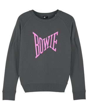 'BOWIE' EMBROIDERED WOMEN'S ORGANIC COTTON TRIPSTER RAGLAN SWEATSHIRT - optional embroidery colour